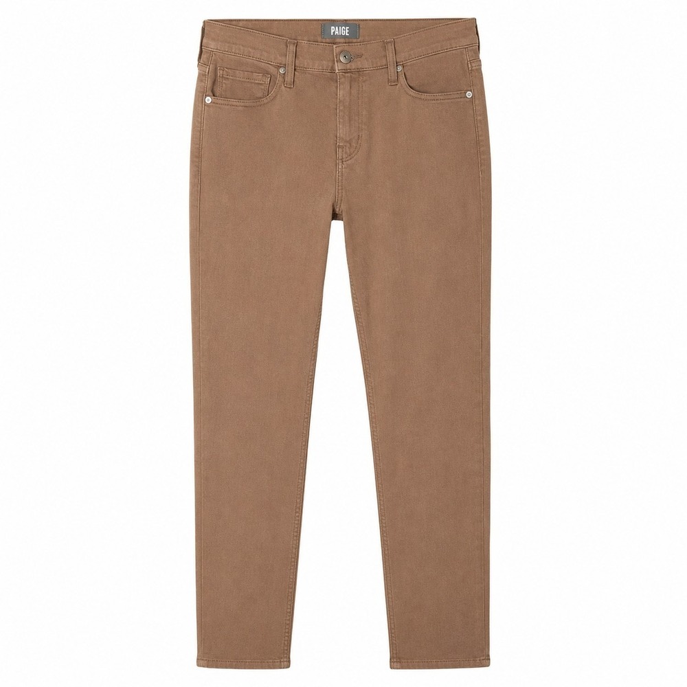 PAIGE Transcend Federal Slim Straight Jeans Mens Sz 33 Dark Brown Sumatra Blend
